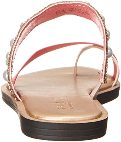 Kenneth Cole Reaction Women's Women's Spring X Band Scallop Jewel Flat Sandal, Quartz, 5 | Image 2