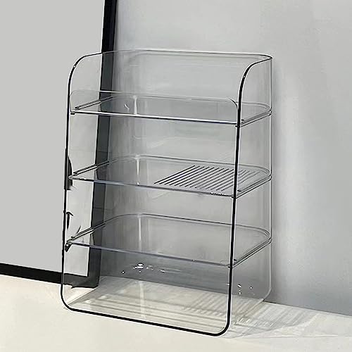 Étagère de maquillage transparente pour optimiser le rangement de la salle de bain - 8
