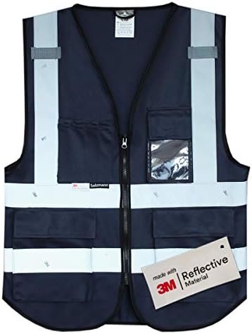 Salzmann Multi-Pocket Working Vest - Reflective Vest - Made with 3M Reflective Material