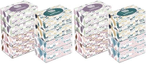 Image of Price Value Facial Tissues, Soft Facial Tissue - 8 Boxes, 230 Sheets Per Box (1,840 Total Sheets), Gentle & Durable Tissue Boxes Bulk for Home, Office & Travel (Pack of 2)