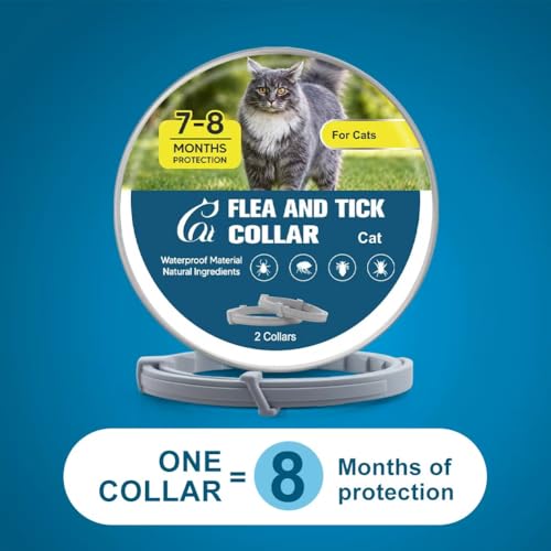 Flea Collar for Cats, Cat Flea Tick Collar with Plant-Based Ingredients, Tick Collar for Cats Designed for Long-Lasting Daily Wear, Flea and Tick Collar for Cat Indoor & Outdoor Use, 2 Pack - Image 6
