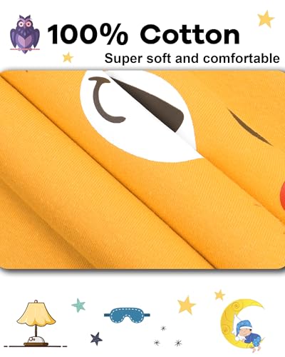 Image of DAUGHTER QUEEN Boys Pajamas 4 Pieces Long Set 100% Cotton Sleepwear Size 18 Months-12 Years