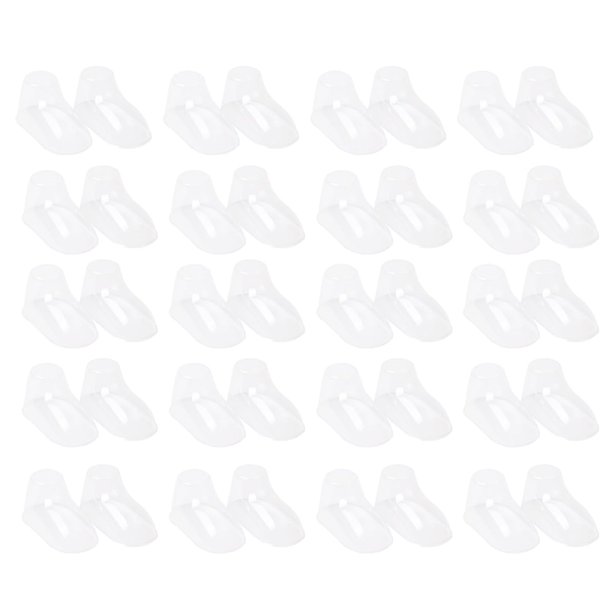 100 Stück Kunststoff Babysocken Präsentationsständer 10cm Schuhspanner für Kleinkinderschuhe Schuhformhalter Transparent