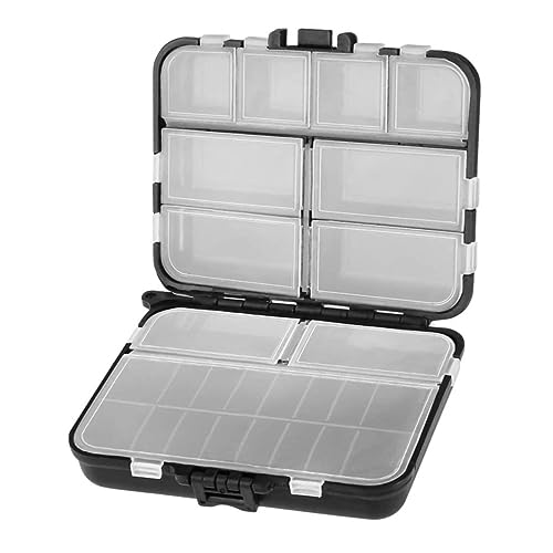 WHAMVOX 26grid Fishing Bait Storage Box Fishing Gear Organizer Container for Hooks Tackle Compact Compartment Organizer for Outdoor Enthusiasts