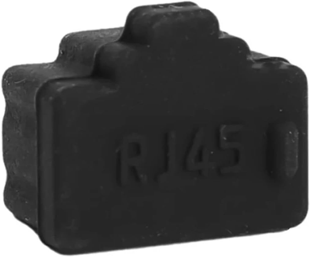 400 PCS RJ45 Dust Cap Rj45 Connector Cover Plug Protector Hub Port(Black)