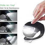 Kinderwagen licht Silikon 4 Stück Kinderwagenlicht, Wasserdichte LED Silikonleuchten mit mit heller LED und 2Leuchtfunktionen