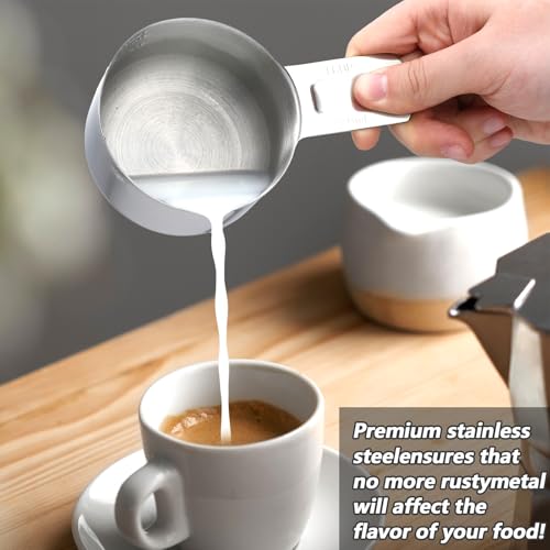 Vaso medidor de acero inoxidable 1 taza 240 ml miniatura 7