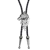Garantía de satisfacción: la satisfacción total de los clientes es nuestro objetivo final. Prometemos 90 días de garantía de productos, si hay cualquier problema con este collar de gargantilla de bolo para hombre, vaquero occidental y lobo, por favor no dudes en ponerte en contacto con nosotros, haremos todo lo posible para ayudarte