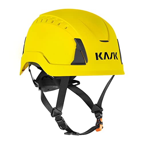KASK Schutzhelm Primero Air, Bauhelm, Arbeitshelm, Drehrad, 14 Belüftungskanäle, nach EN397 und EN50365, Farbe:gelb
