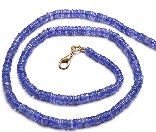 Perles en tanzanite heishi de 4-5mm pour créer vos bijoux bohèmes chic et colliers d'été