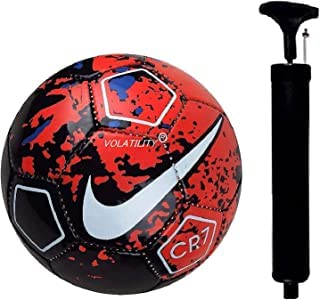 VD Sports CR7 Hand Stich Football Size-05 with Pump (RED&Black-1, 5) (B0BY4TVRJY) Amazon Price History, Amazon Price Tracker