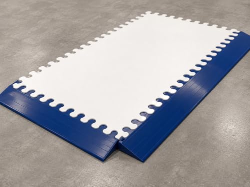 Skate Anytime Synthetic Ice Ramp Edge – Transition Edge for Synthetic Ice Panels – Easy Install Finished Border for Indoor & Outdoor Rinks – Long 30" or Short 14" Sizes (Short Edge – 14 Inch)