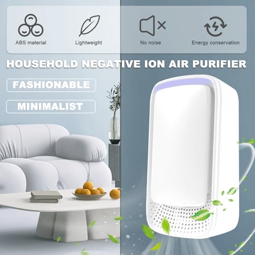 Purificador de aire compacto enchufable, portátil y silencioso miniatura 2