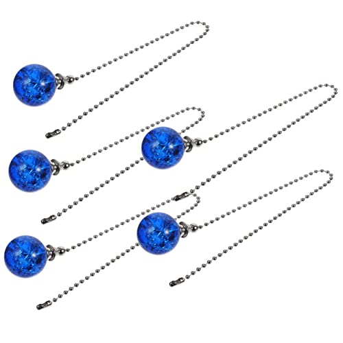 Mipcase 5pièces Chaîne De Traction Pour Ventilateur De Plafond Extension De Chaîne à Boule Décorative Lot De Rallonges Pour Luminaires Et Ventilateurs