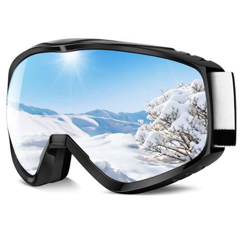 findway OTG Ski Goggles - Over Glasses Snow Snowboard Goggles for Men Women Adult & Youth - Anti-Fog 100% UV Protection