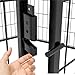 TIANTIANDIGITAL 8-Piece Heavy Duty Metal Playpen, Dog Fence, Pet Exercise Fence with Gate, 39.37 Inch High, for Indoor and Outdoor