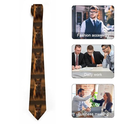 Corbata para hombre con pañuelo a cuadros formales miniatura 4