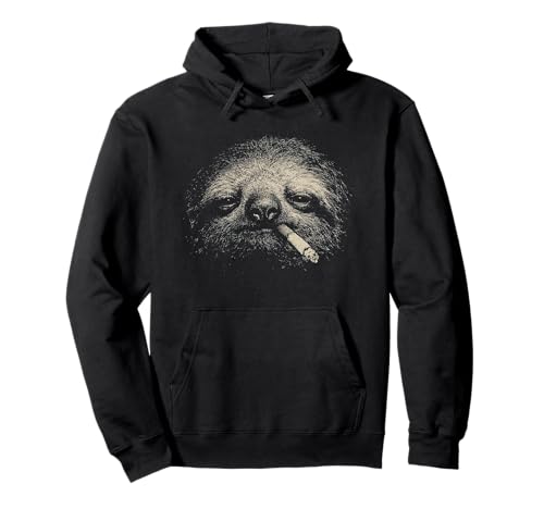 Funny Smoking Sloth Badass Y2K Rebel Meme T�V���c �p�[�J�[