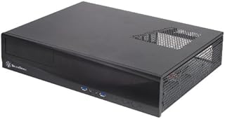 SilverStone SST-ML03B - Milo Slim HTPC Micro ATX Silent Computer Case, black
