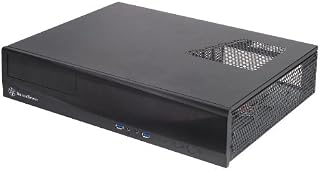 SilverStone Technology Milo Series Aluminum/Steel Micro-ATX Media Center/HTPC Case, Black ML03B-USA