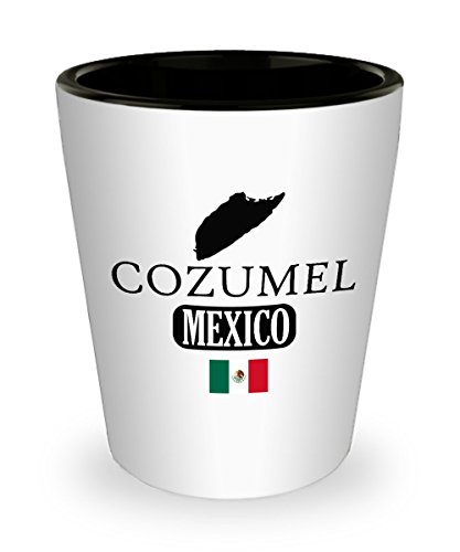 Cozumel shot glass - unique ceramic gift shot glasses (1)