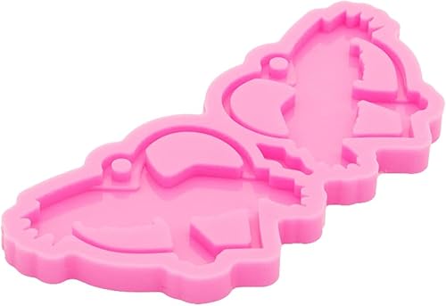 Miniatura 7 de Molde para pendientes de resina de corazón corazón con agujero resina de silicona moldes de fundición de resina epoxi para mujer aretes y dijes