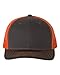 RICHARDSON Charcoal/Orange 112 Mesh Back Trucker Cap Snapback Hat