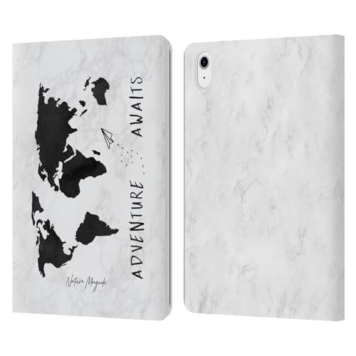 Coque iPad Air 2022 Nature Magick étui tablette Apple rabat marbre noir