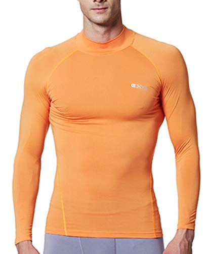 EXIO Japan Men's Mock Turtleneck Compression Shirt Cool&Dry