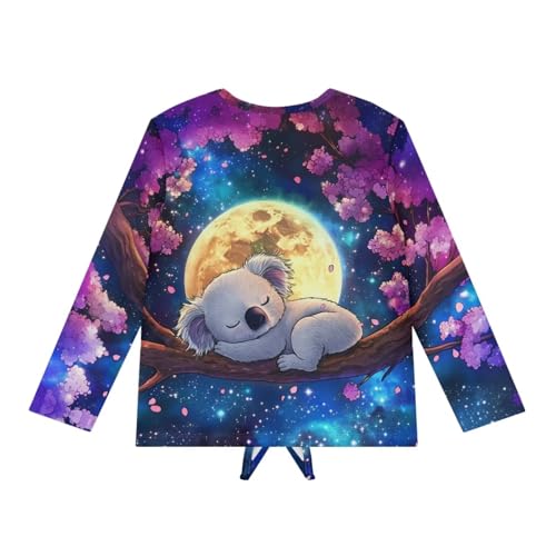 Trendy Shirts for Girls 5-12 Years Long Sleeve Tie Shirt Cute Fall Clothes for Kids 7