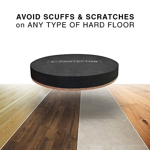 Felt Furniture Sliders Hardwood Floors X-Protector – 8 Pcs 4 3/4 Inch Furniture Sliders – Heavy Duty Felt Sliders Hard Surfaces – Move Your Furniture Easily & Safely! #TOP2