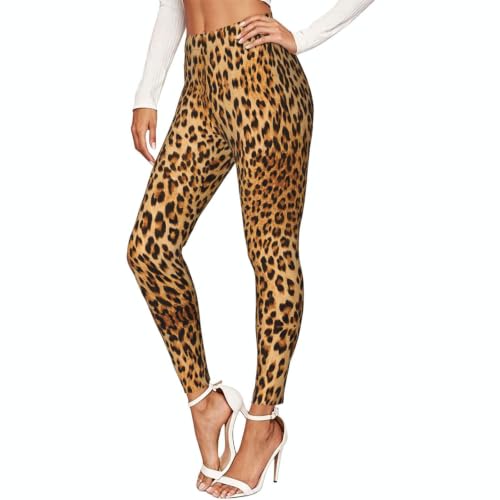 Leggings con estampado de leopardo deportivos para fitness y pantalones de senderismo cómodos