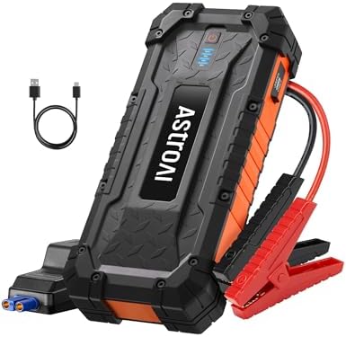 AstroAI S8 Ultra 4000A Car Jump Starter, Jump Box up to All Gas E...