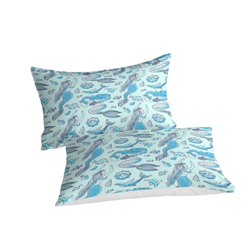 Housse de couette poisson tropical 200x200 en microfibre avec taies