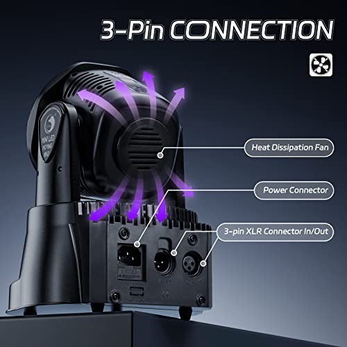 U`king Moving Head Light Rgbw Led Stage Lighting Effect 7X10W Moving Heads Wash Lights By Dmx And Remote Control With Professional Spotlight For Dj Disco Events Wedding Birthday Party Live Show Bar #TOP5