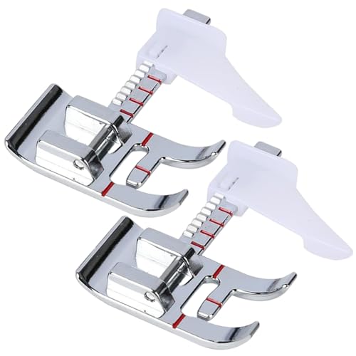 Set 2 Piezas Pie Prensatelas con Guía Ajustable para Máquina de Coser miniatura 1