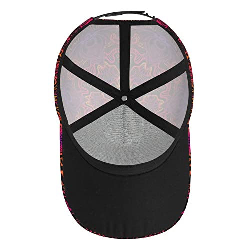 Gorra Beisbolera Psicodélica Abstracta Ajustable miniatura 5