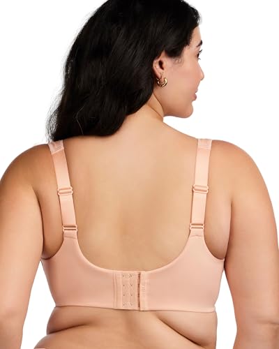 HSIA Women's Full Coverage Bra, Plus Size Tshirt Bra Back Smoothing Bra with Supportive Underwire Minimizer Padded Bra - Image 5