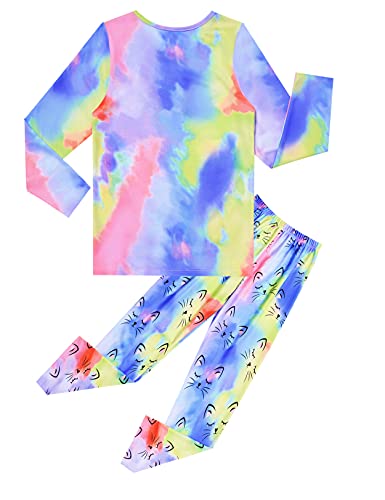 QPANCY Girls Pj Set Unicorn/Mermaid Pajamas Kids Fall Winter Cotton Sleepwear2