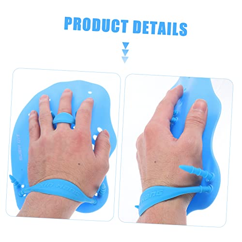 BESPORTBLE 2 Peças De Barbatanas Infantis Luvas De Silicone Equipamento De Treinamento De Natação Lu