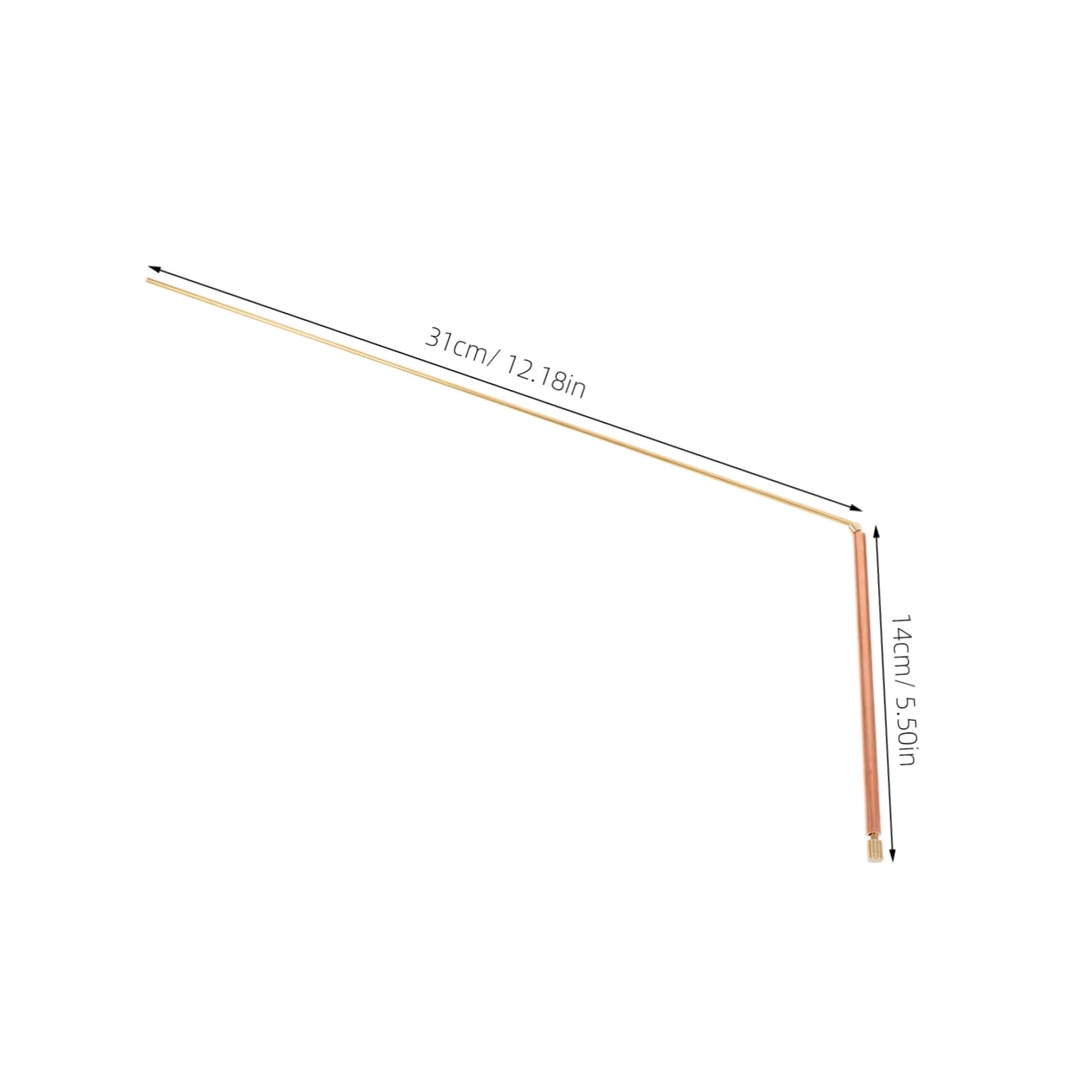 Ciieeo Sturdy Witching Sticks Precision Metal Detection Rods for Efficient Water Buried Item Searches