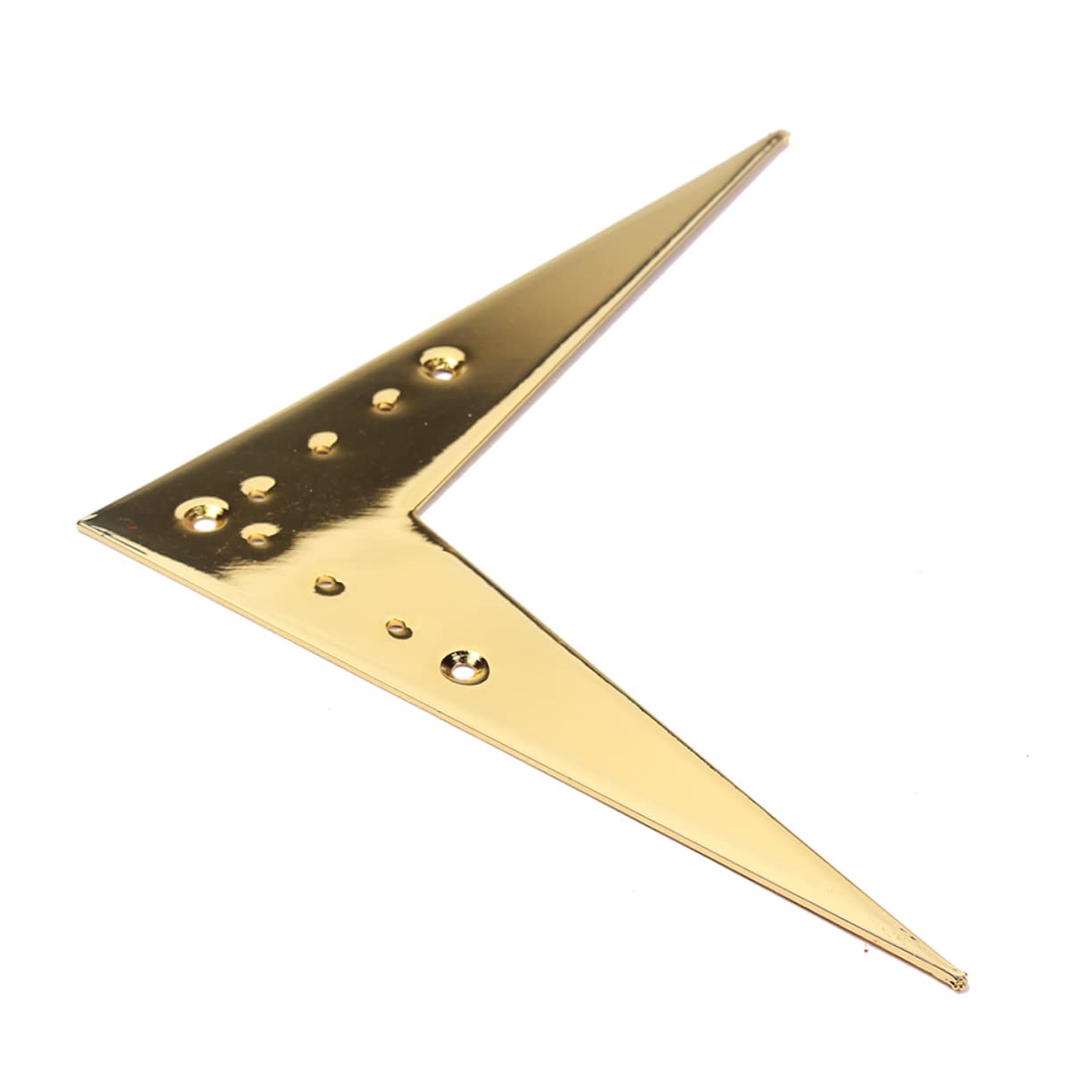 VICASKY Guitar Bridge Saddle Metal V-shaped Iron Plate Vee Flying Tailpiece Electric Guitar Bridge Replacement