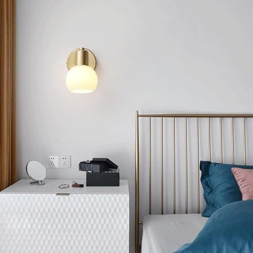 Lámpara de pared LED ajustable, brazo oscilante de 180°, aplique de pared dorado para decoración interior del hogar, accesorio de iluminación moderno para sala de estar, dormitorio, pasillo y oficina