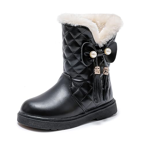 Bottes d'hiver fille avec semelle profilée épaisse et confort thermique
