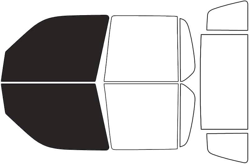 Rvinyl Window Tint Kit Compatible with Ford Explorer Sport Trac 2001-2006 - Black 20% - Single Ply No Bubble Film - Do it Yourself Vehicle Front Precut Kit