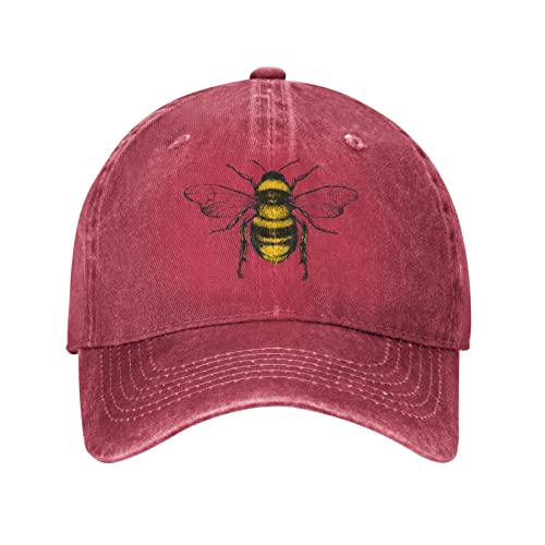 GQWJKSZ Lustige Bienen-Kappen, Honigbienen-Kappen für Frauen mit Design-Männerhüten