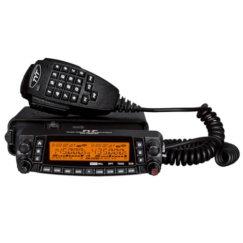 TH-9800 Plus Quad-Band Mobile Radio, 50W Ham Radios Transceiver, 800CH, Detachable Faceplate, Cross-Band Repeat, Dual Display Amateur Radio for Car Road Trip