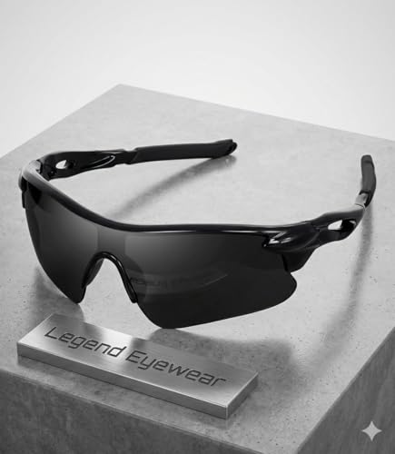 Image of Legend Eyewear Sports Sunglasses for Men Women Youth IPL Cricket Baseball Fishing Cycling Running Golf Motorcycle Tac Glasses UV400
