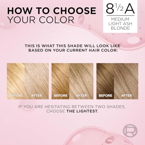 Image of L'Oreal Paris Excellence Creme Permanent Hair Color, Champagne Blonde [8.5A] 1 ea ( Packs of 2)