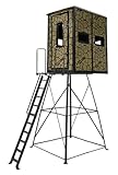 Striker Box Blind W/Elite 10' Tower/Steel Wall CONSTUCTION/Cracked MUD CAMO